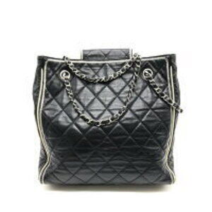 Chanel Matelasse West Chain East Shoulder Bag Leather Calf